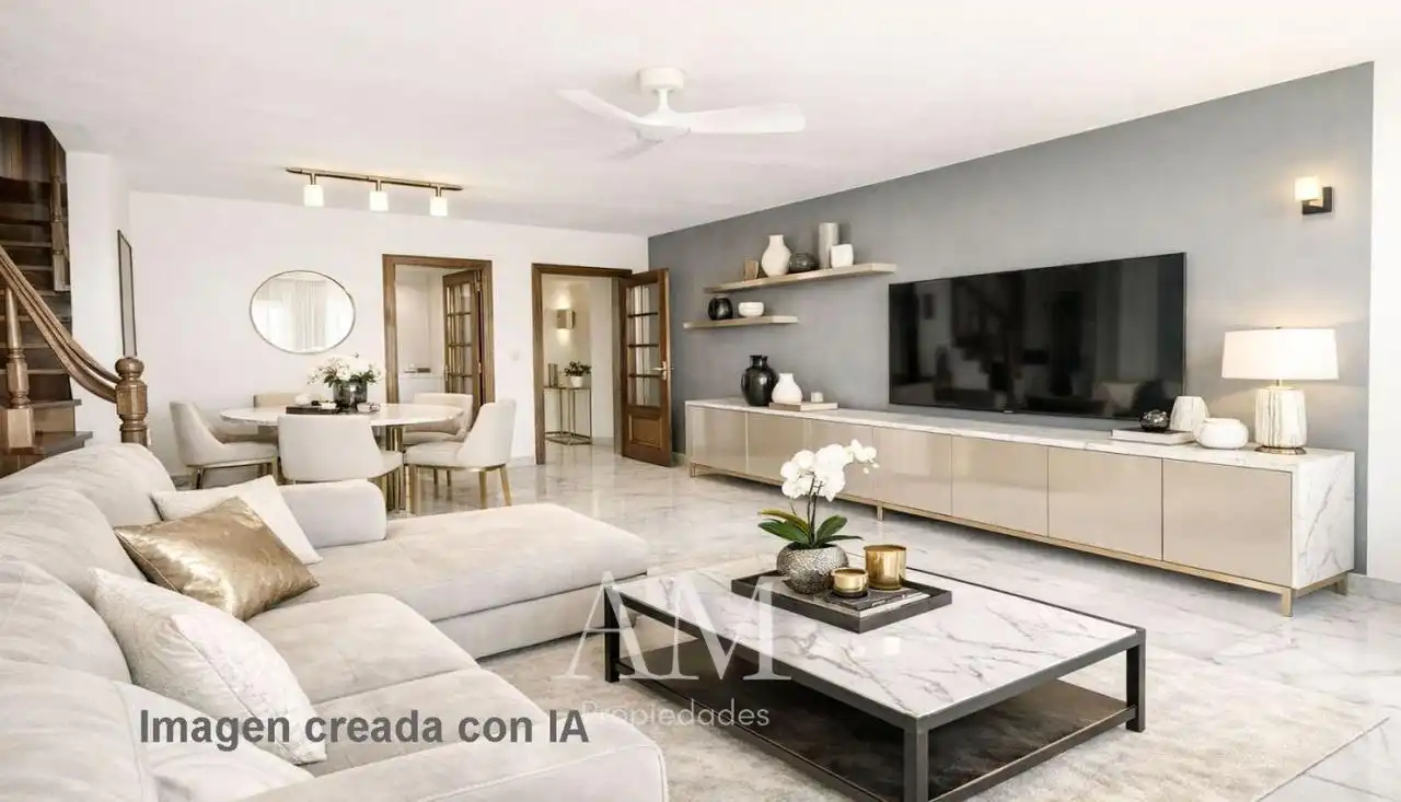 Sala d'estar de Dúplex en venda en Nigrán amb Terrassa, Traster i Moblat
