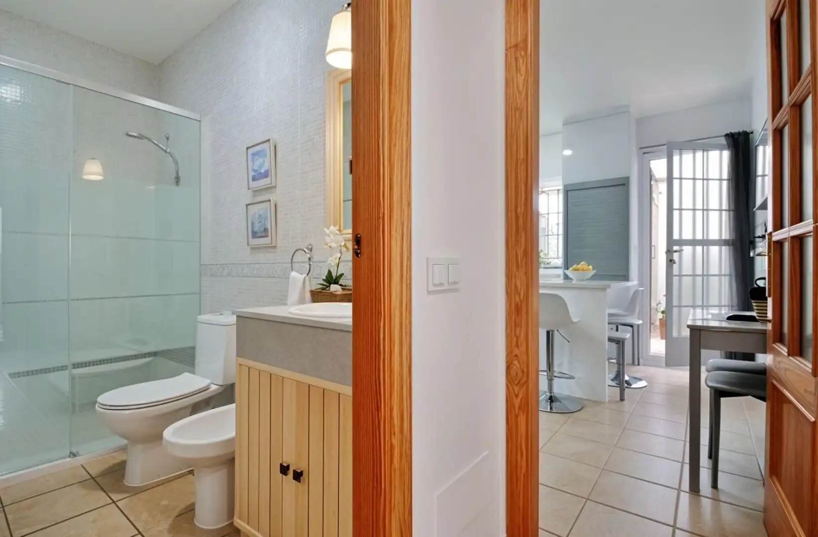 Baño de Casa adosada en venta en Níjar con Aire acondicionado, Calefacción y Jardín privado