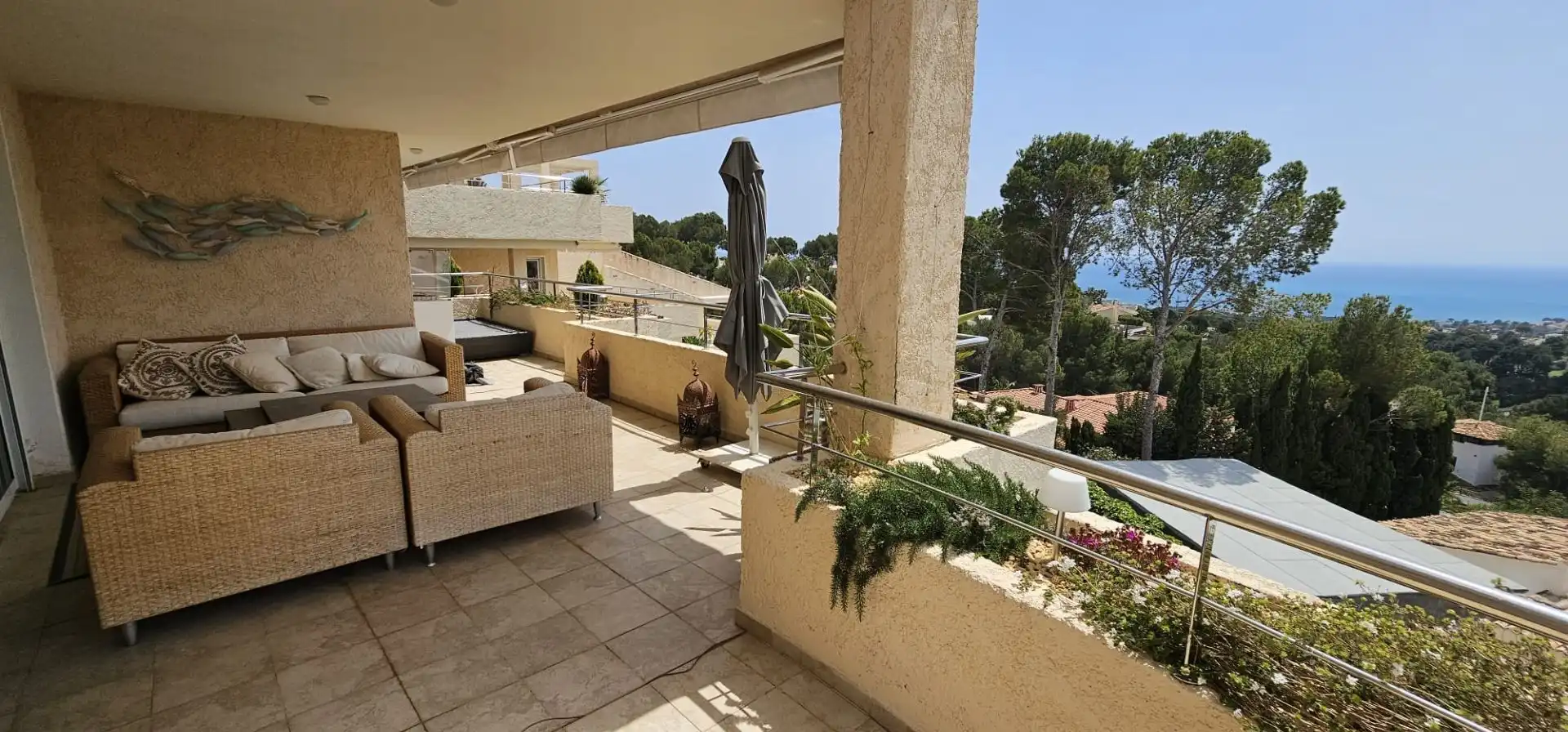 Terraza de Apartamento en venta en Altea con Aire acondicionado, Calefacción y Piscina comunitaria