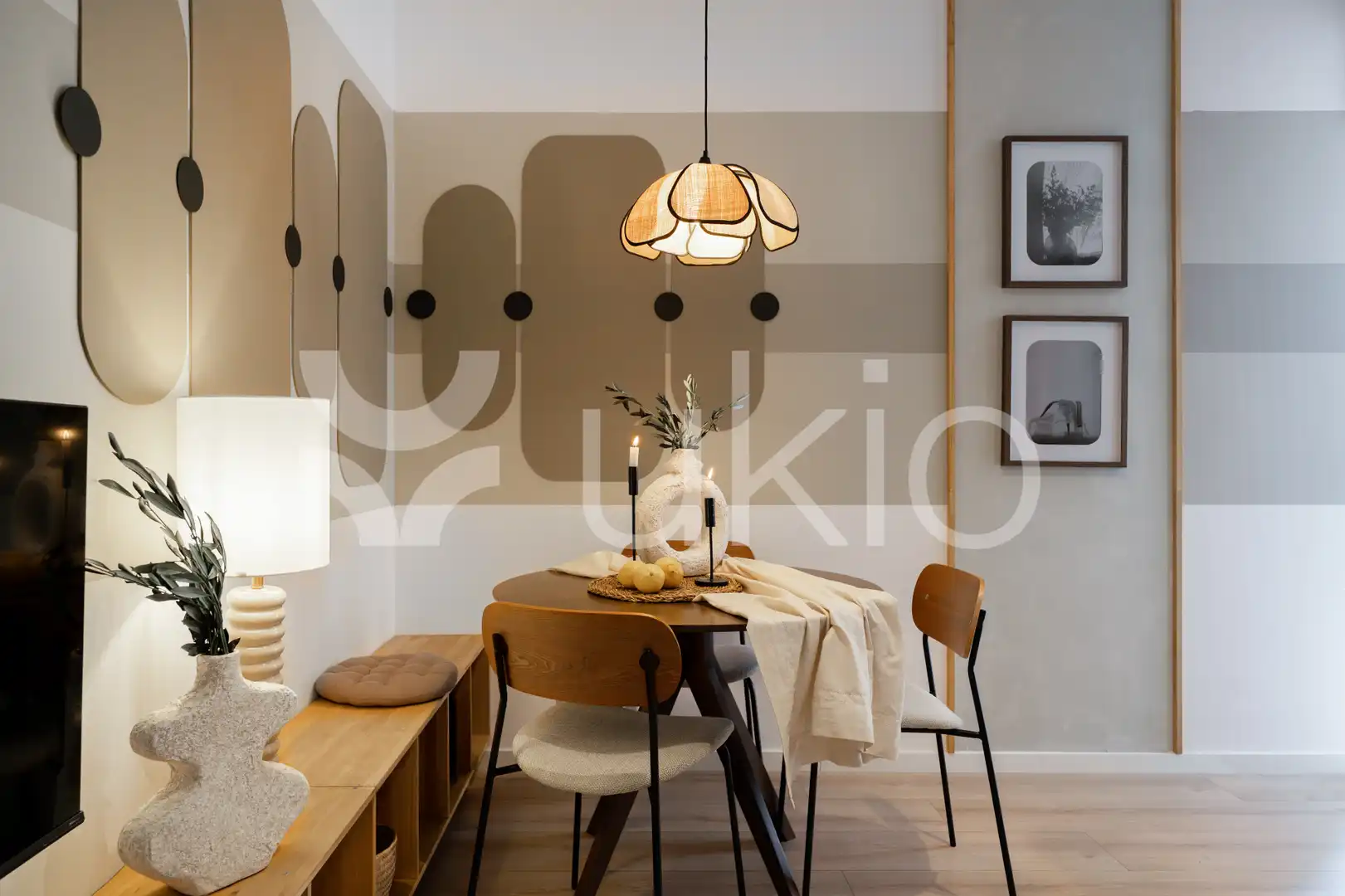 Comedor de Apartamento de alquiler en Madrid con Aire acondicionado, Calefacción y Amueblado