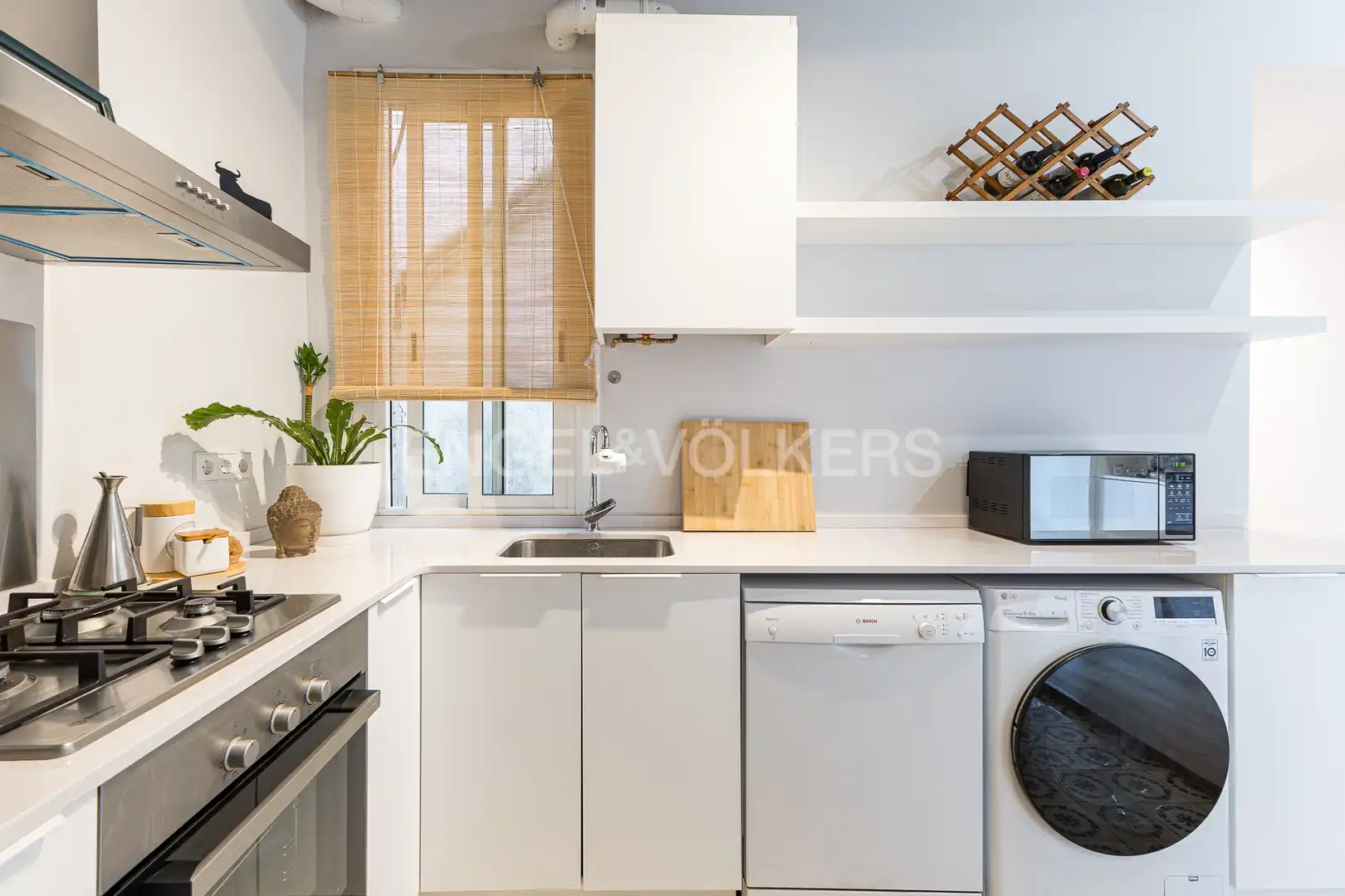 Cuina de Pis de lloguer en Barcelona amb Aire condicionat, Calefacció i Parquet