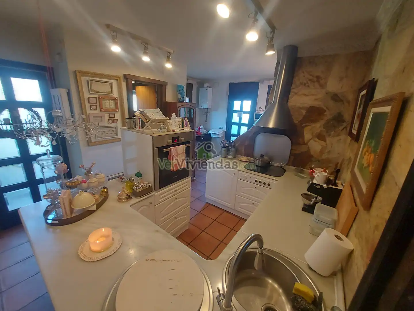 Cocina de Casa o chalet en venta en Vallirana con Calefacción, Jardín privado y Terraza