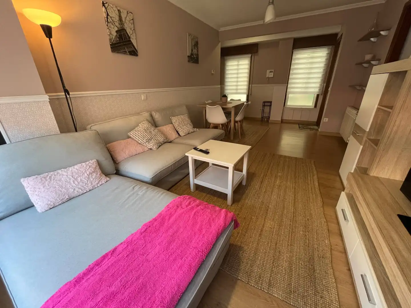Wohnzimmer von Wohnung zur Miete in Santiago de Compostela  mit Heizung und Möbliert