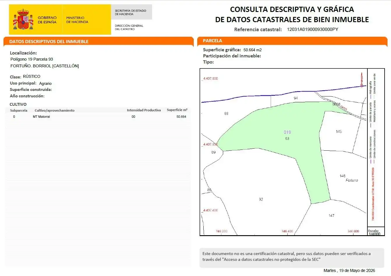 Rural land for sale in Borriol, imagen 17