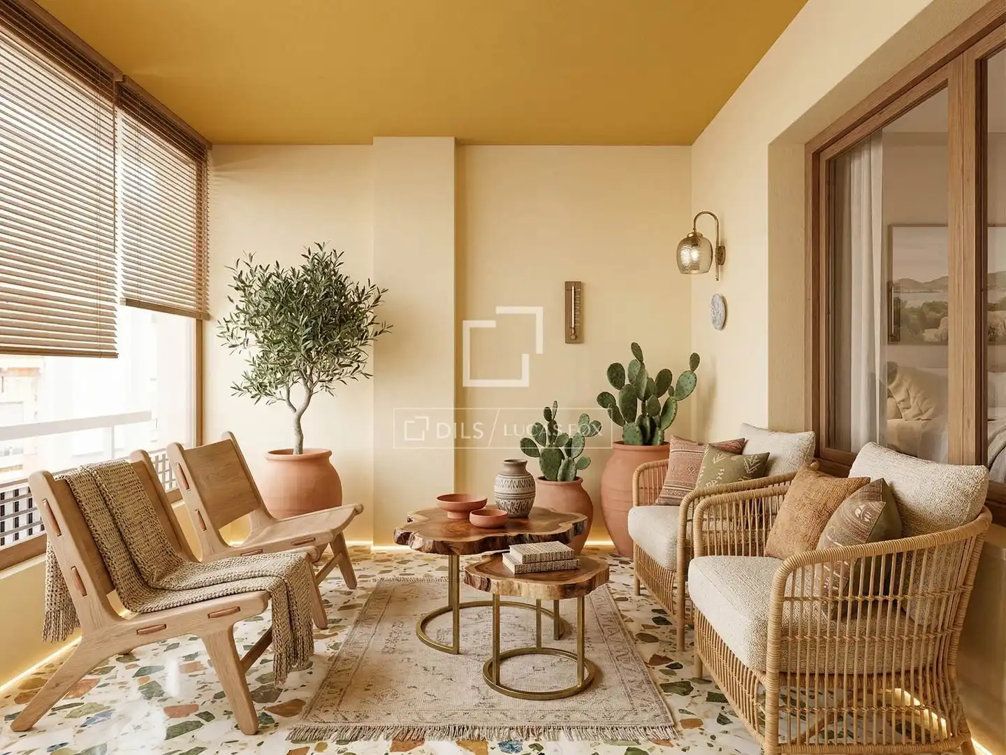 Living room of Flat for sale in Eivissa  with Air Conditioner, Terrace and Furnished