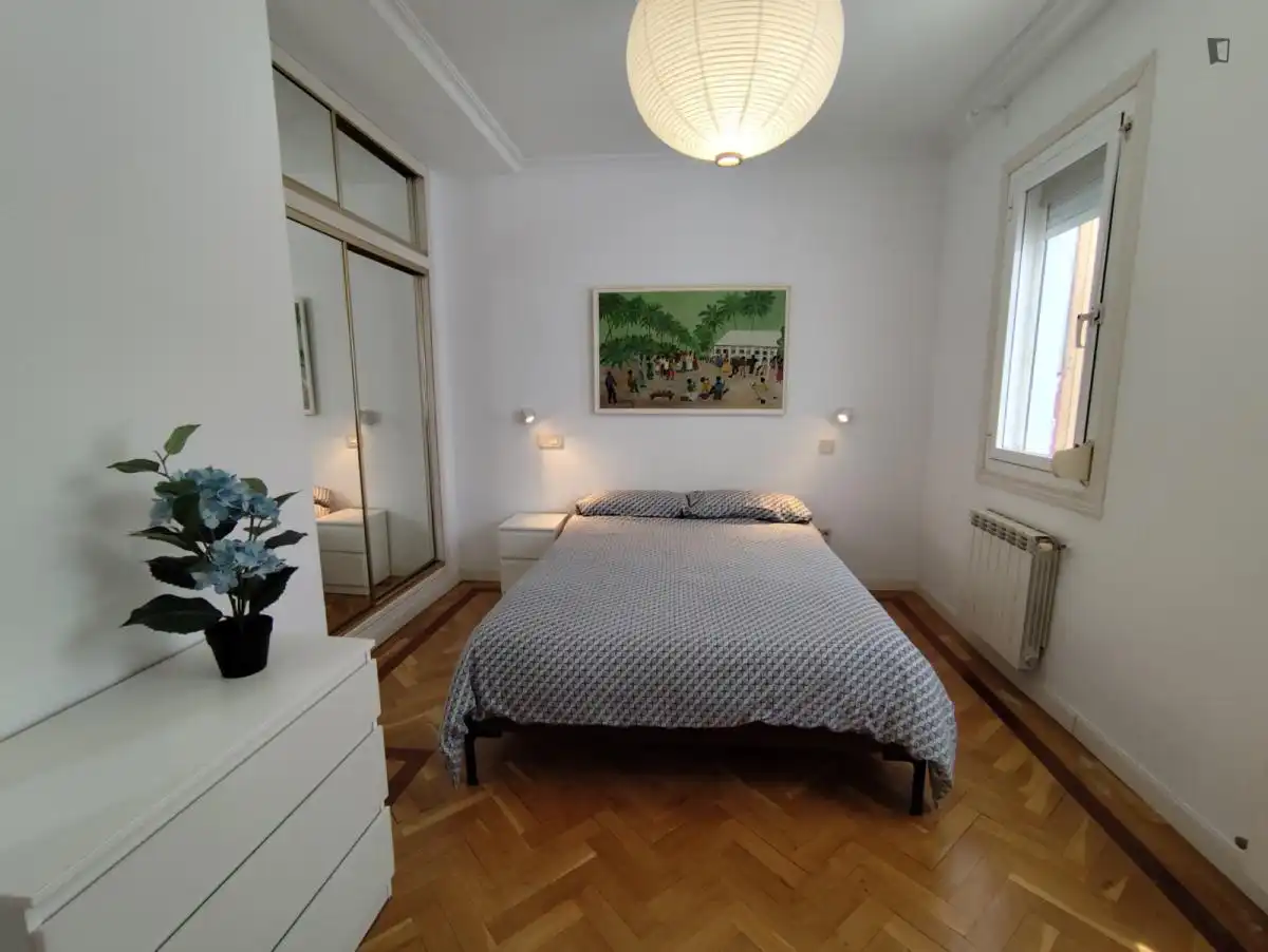 Habitación de Apartamento de alquiler en Madrid con Aire acondicionado, Amueblado y Horno