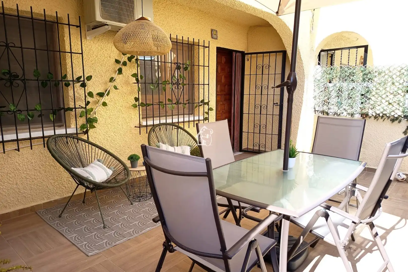 Terrassa de Casa adosada de lloguer en San Fulgencio amb Aire condicionat, Jardí privat i Terrassa