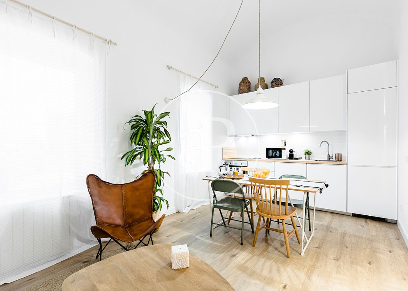 Sala d'estar de Pis de lloguer en  Madrid Capital amb Aire condicionat, Calefacció i Terrassa