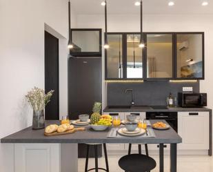 Kitchen of Flat to rent in Badalona  with Air Conditioner, Furnished and TV