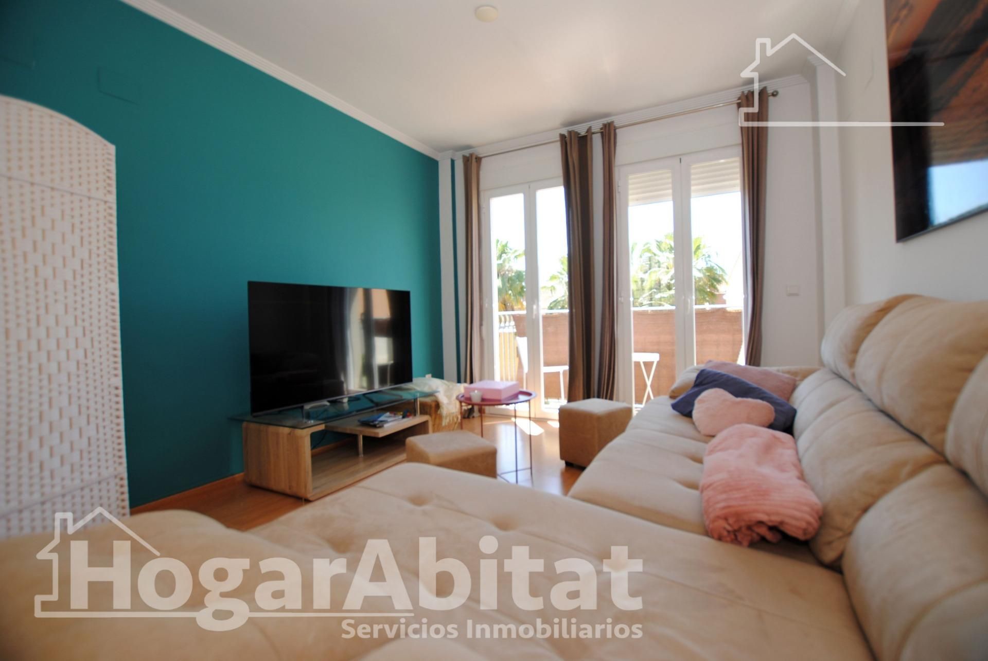 Living room of Flat for sale in Beniarbeig  with Air Conditioner, Heating and Parquet flooring