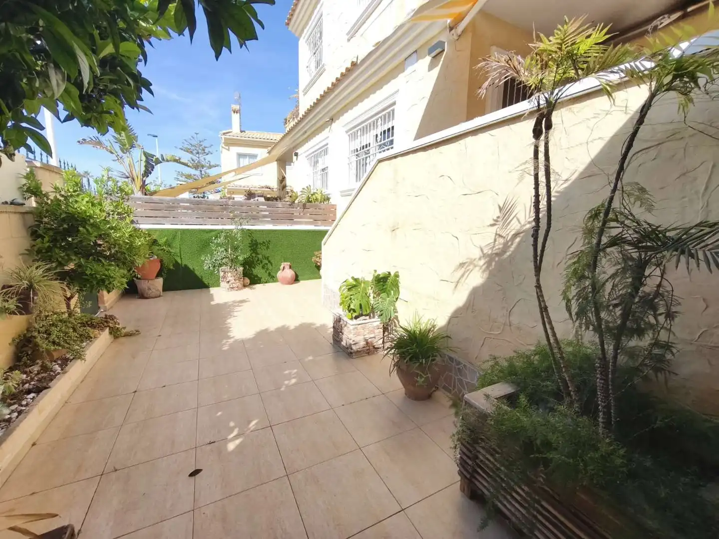 Garden of Duplexes for sale in Torrevieja  with Air Conditioner, Heating and Terrace