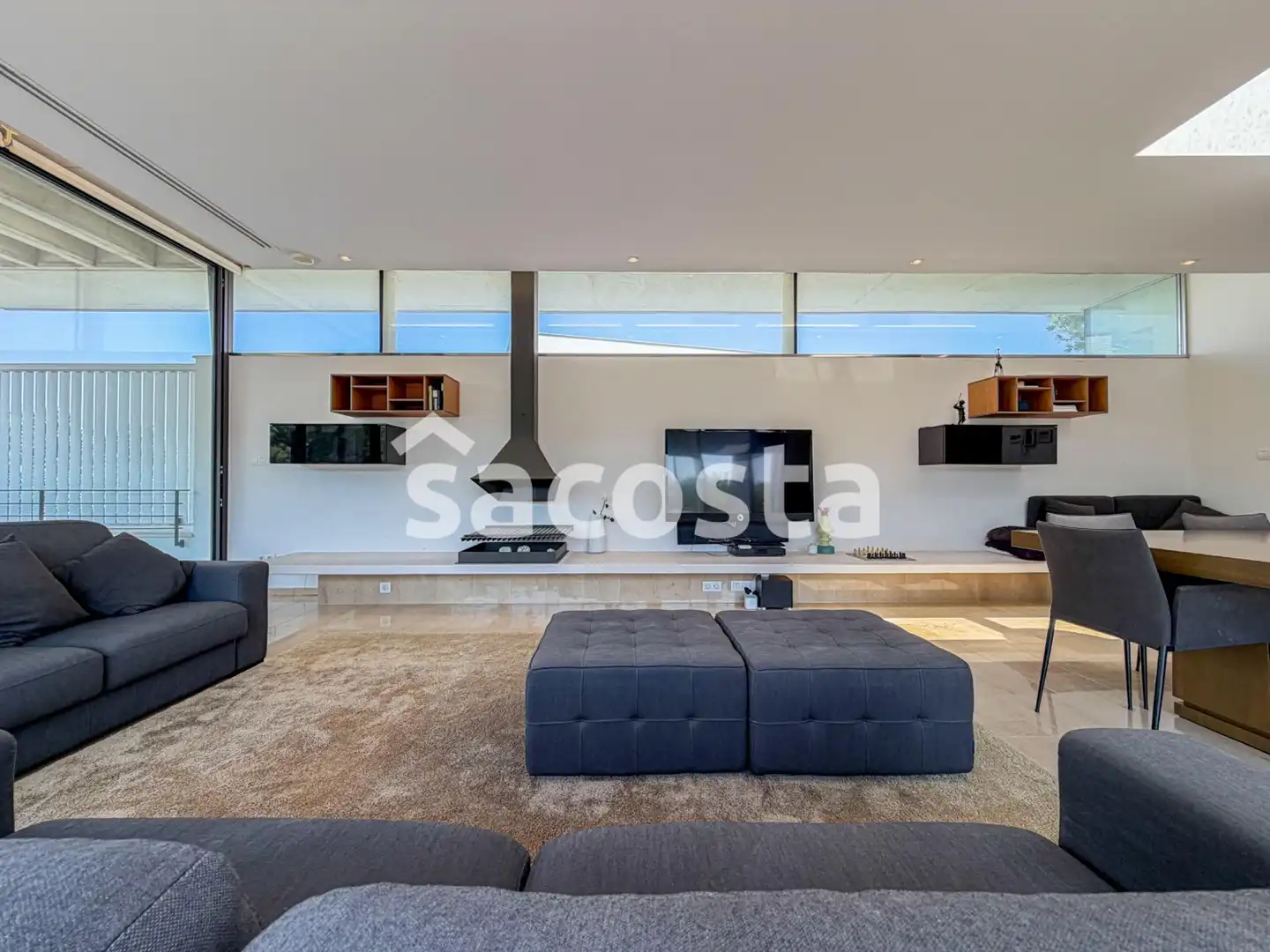 Sala de estar de Casa o chalet en venta en Caldes de Malavella con Aire acondicionado, Calefacción y Jardín privado