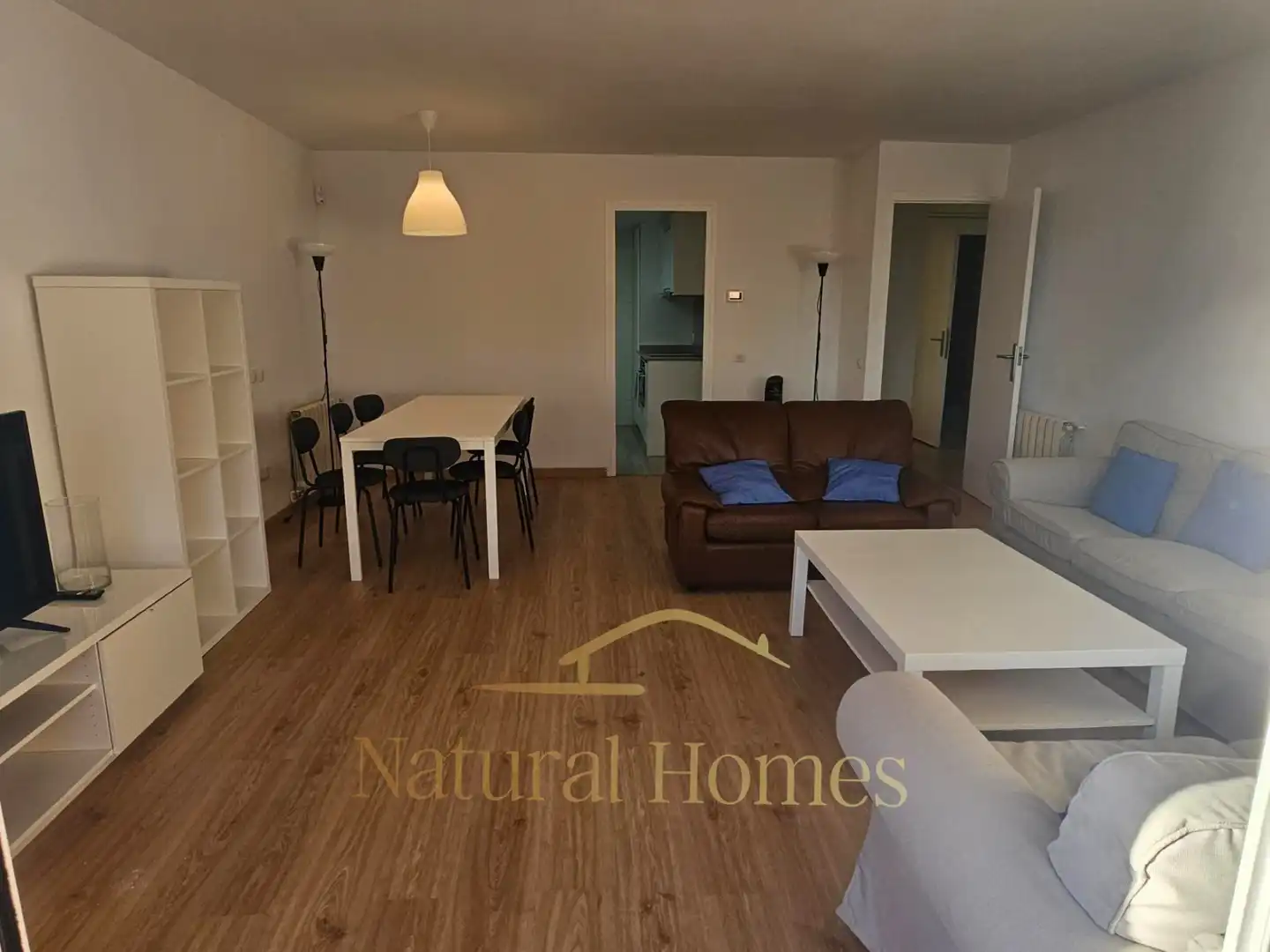 Living room of Flat for rent in Sant Vicenç de Montalt  with Heating, Parquet flooring and Terrace