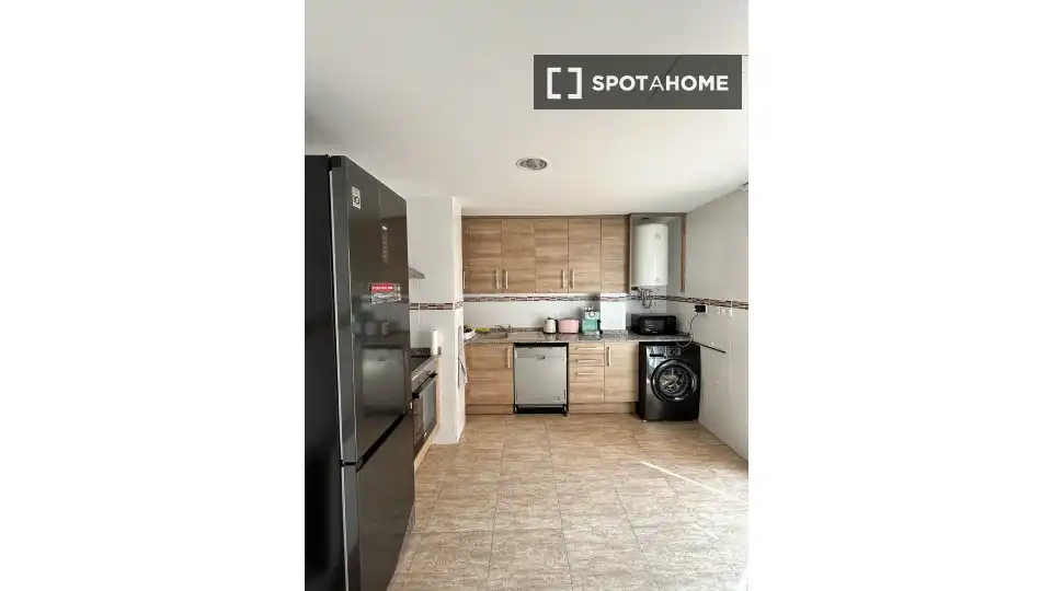 Kitchen of Flat for rent in Valencia  with Air Conditioner, Heating and Furnished