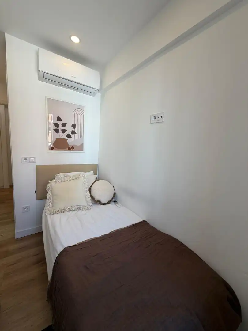 Dormitori de Estudi de lloguer en Madrid amb Aire condicionat i Moblat