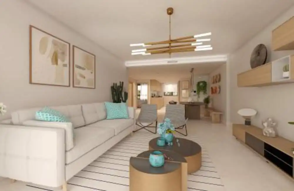 Sala de estar de Apartamento en venta en Casares con Aire acondicionado, Terraza y Piscina