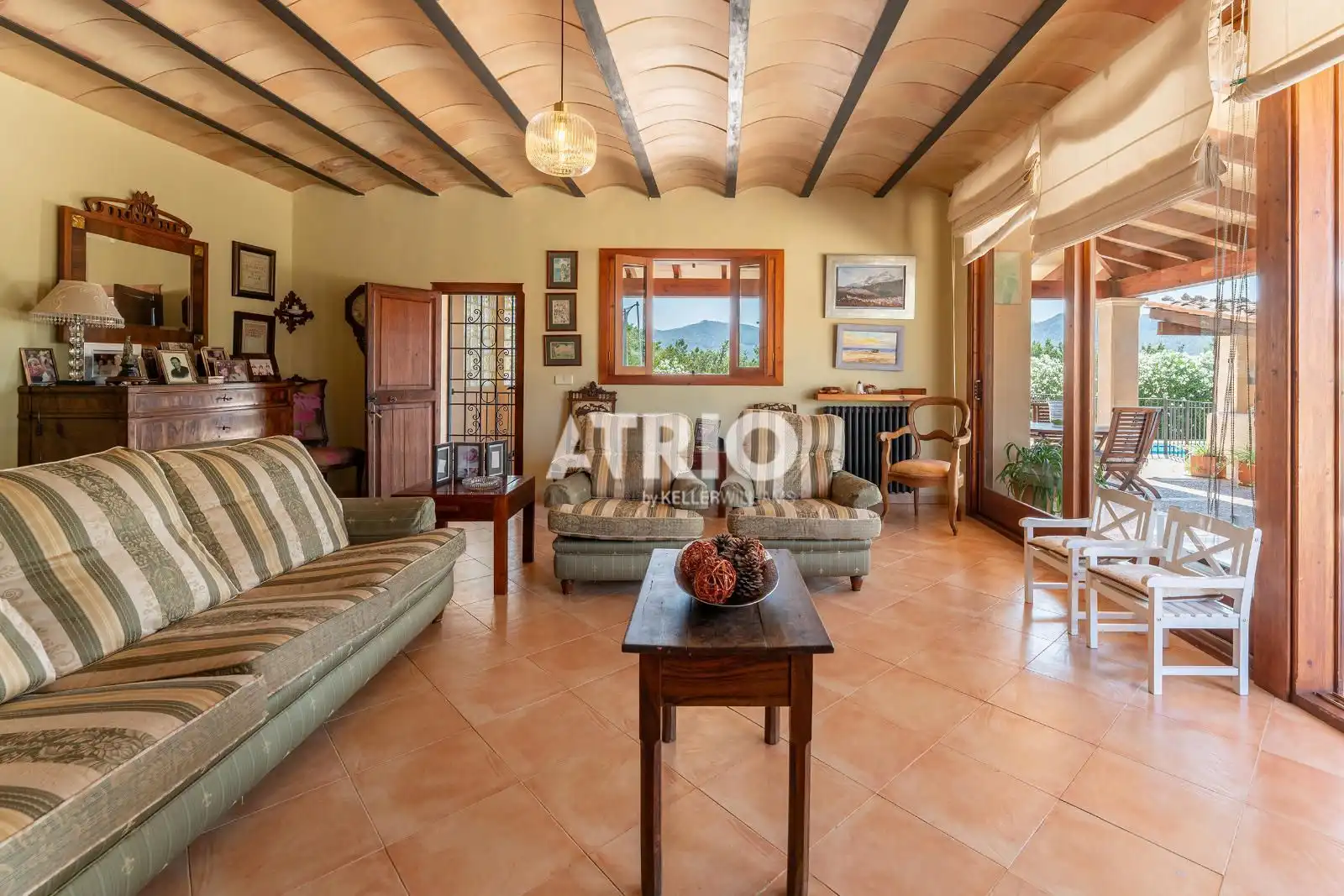 Sala de estar de Casa o chalet en venta en Calvià con Calefacción, Trastero y Piscina