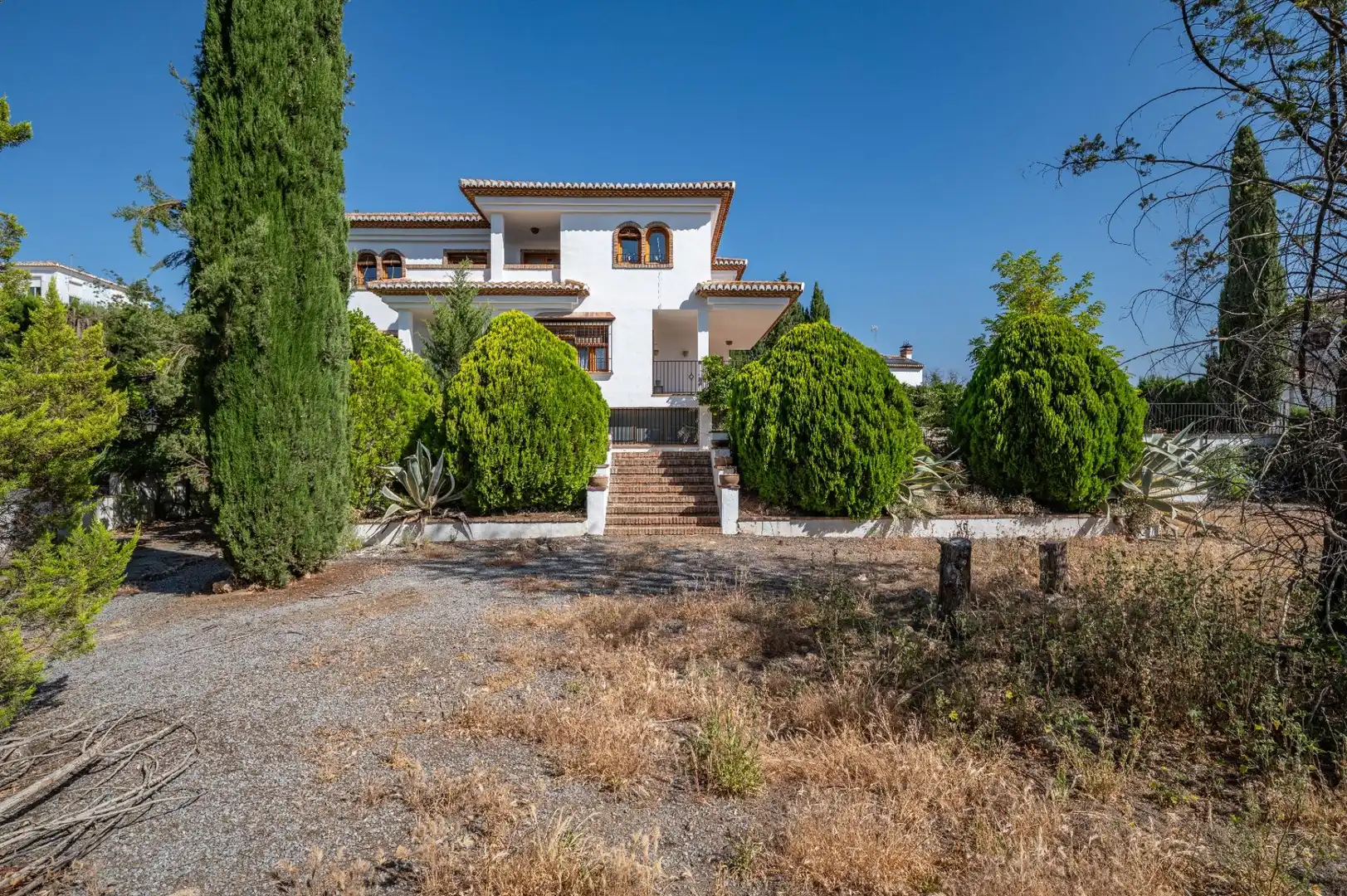 Vista exterior de Casa o xalet en venda en Las Gabias amb Calefacció, Jardí privat i Terrassa