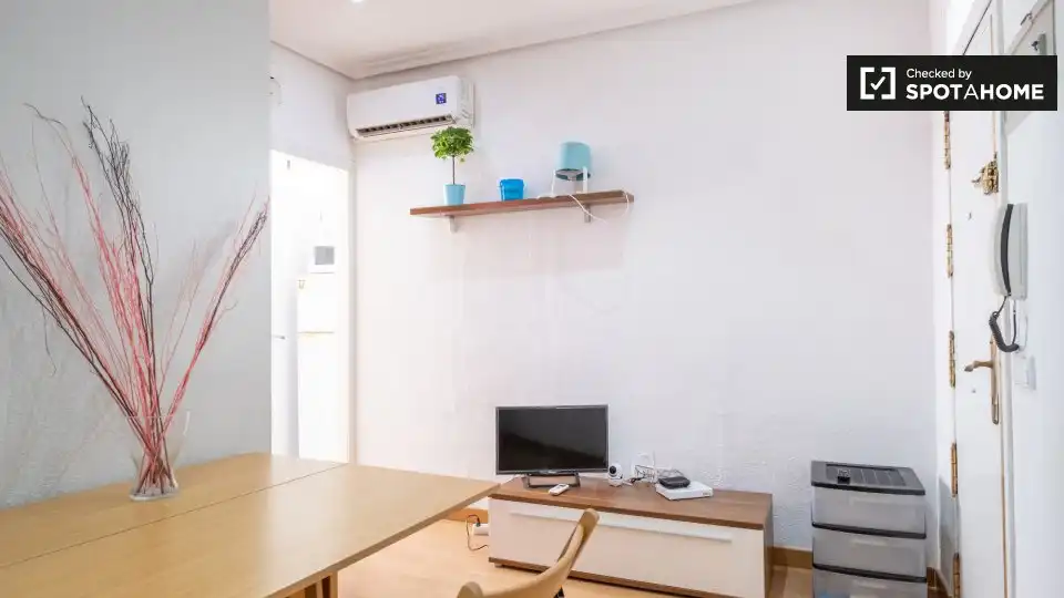 Sala de estar de Piso de alquiler en Madrid con Aire acondicionado, Calefacción y Amueblado