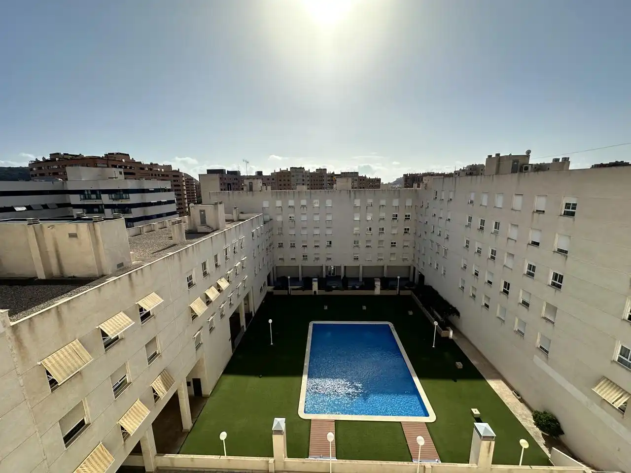 Swimming pool of Flat for sale in Alicante / Alacant  with Air Conditioner, Parquet flooring and Storage room
