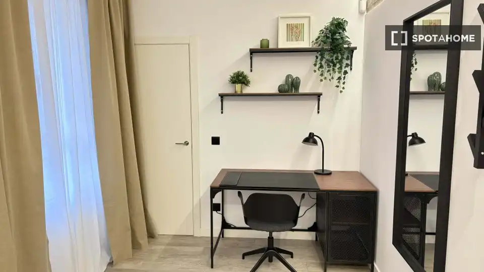 Habitación de Piso de alquiler en Madrid con Aire acondicionado, Calefacción y Amueblado