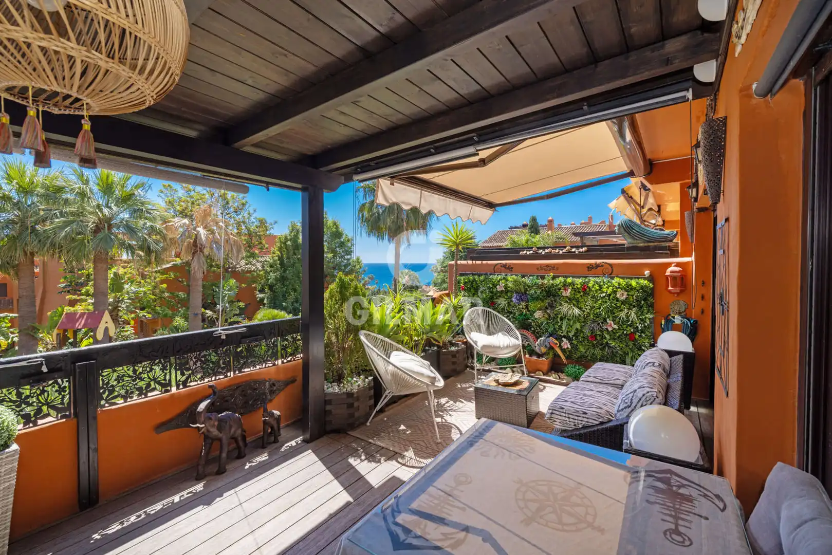 Terraza de Apartamento en venta en Estepona con Calefacción, Jardín privado y Trastero