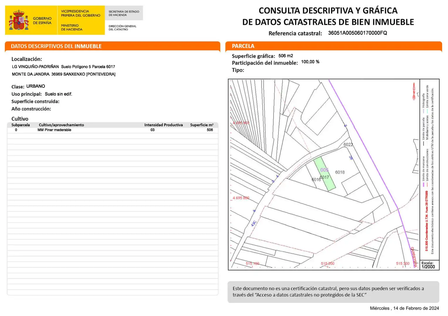 Terrenos y solares en venta en Sanxenxo pueblo, imagen 2