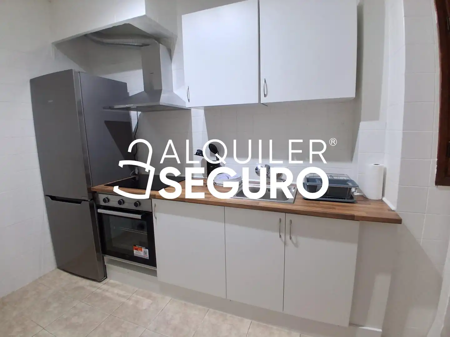 Kitchen of Flat for rent in Vila-real  with Air Conditioner, Terrace and Furnished