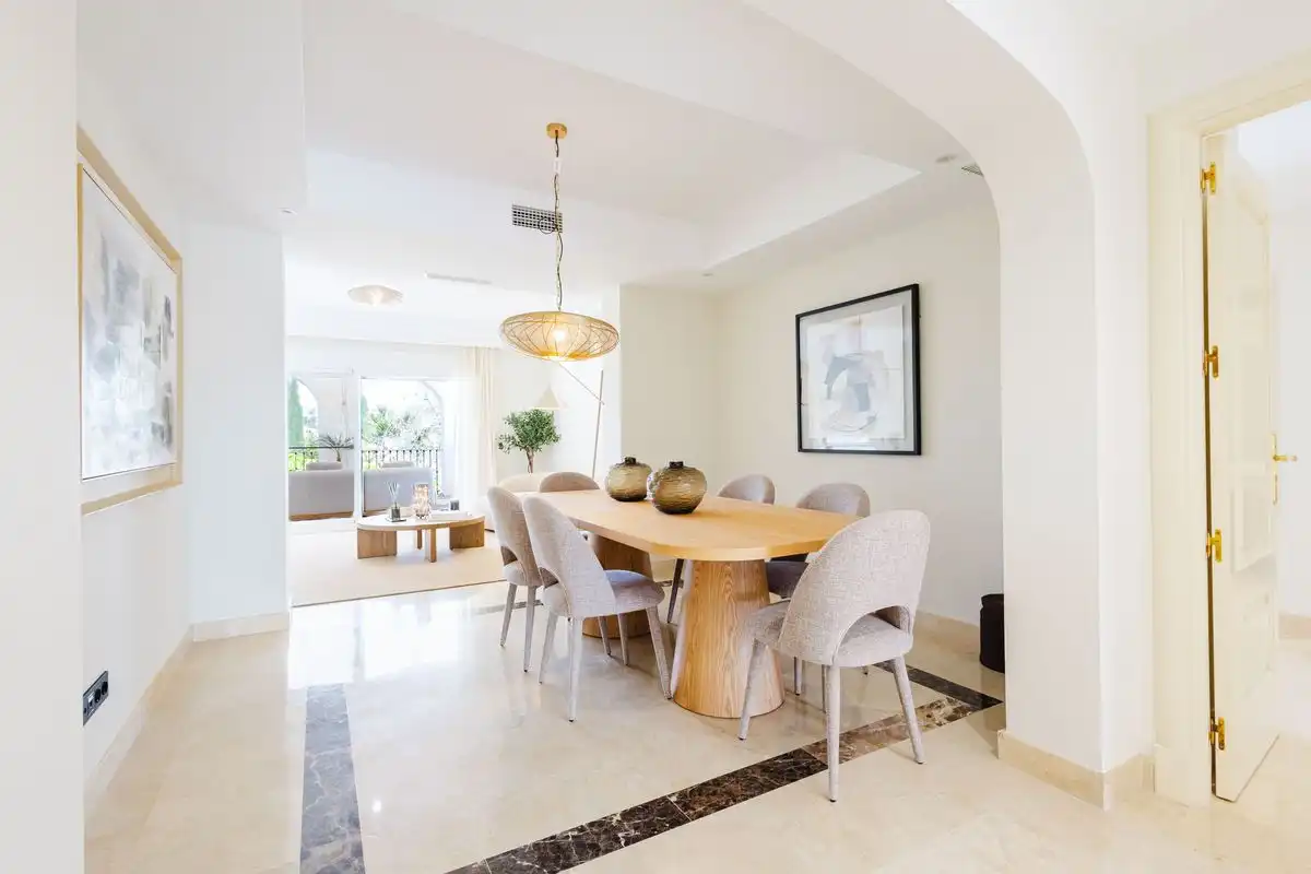 Dining room of Duplexes for sale in Marbella  with Air Conditioner, Heating and Private garden