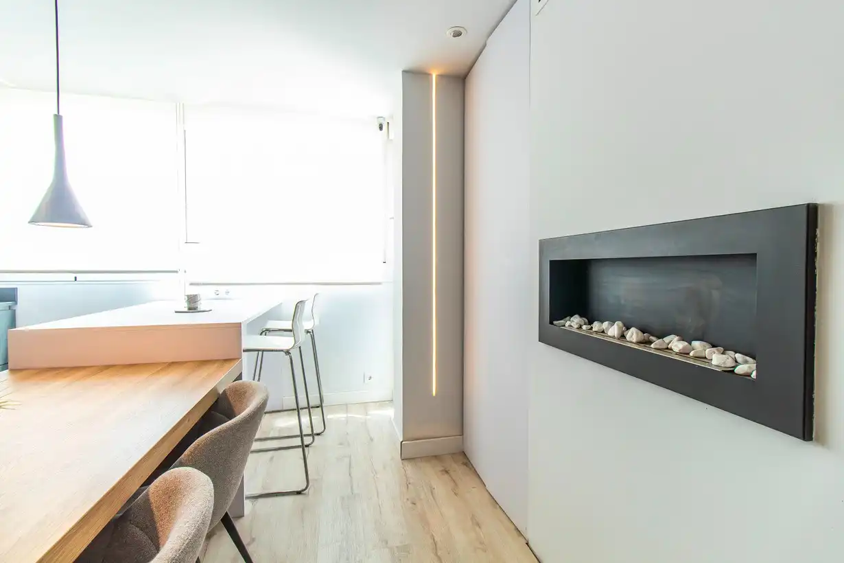 Sala de estar de Piso de alquiler en Madrid con Aire acondicionado, Calefacción y Terraza