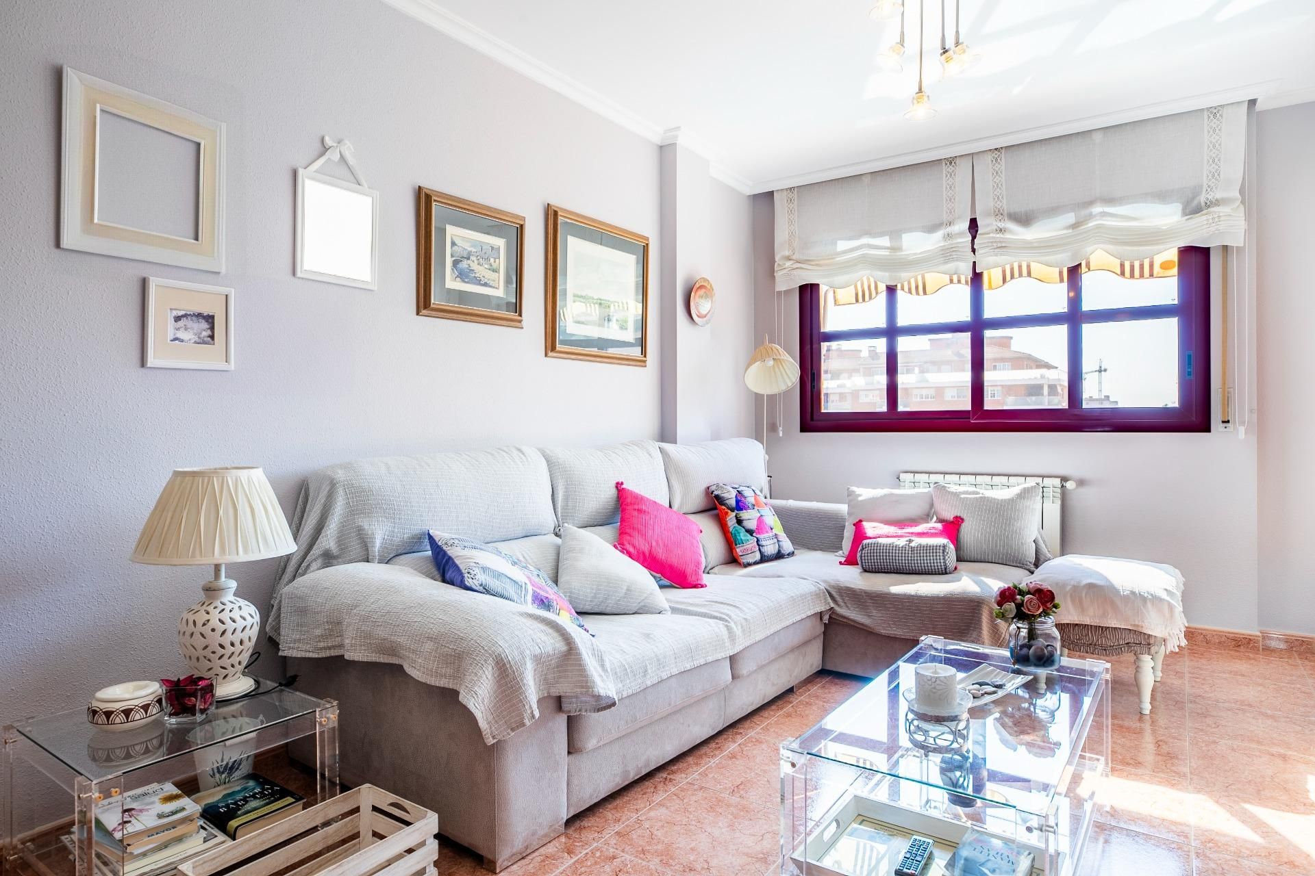 Living room of Flat for sale in  Huesca Capital  with Heating, Private garden and Terrace