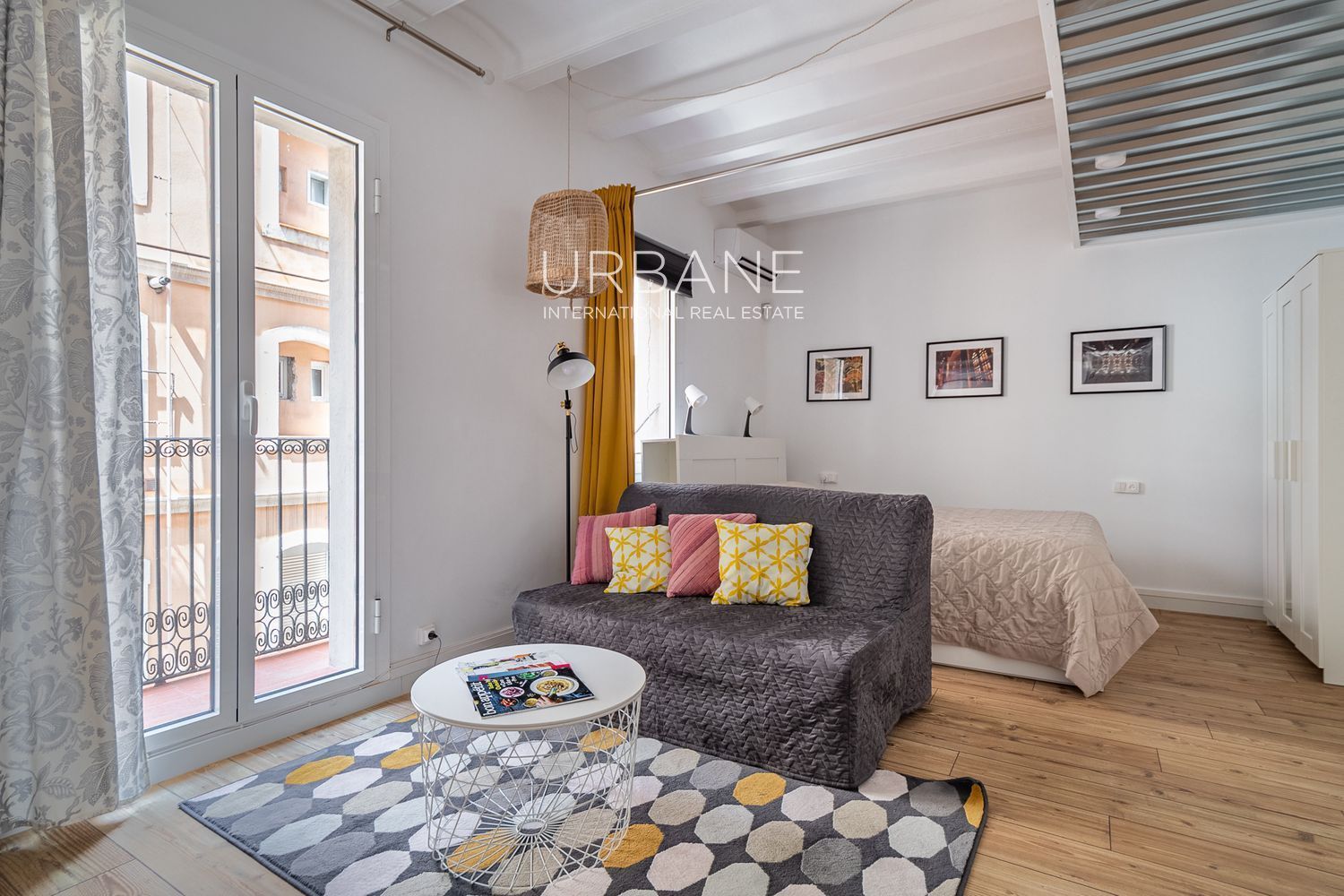 Bedroom of Flat to rent in  Barcelona Capital  with Air Conditioner, Heating and Terrace
