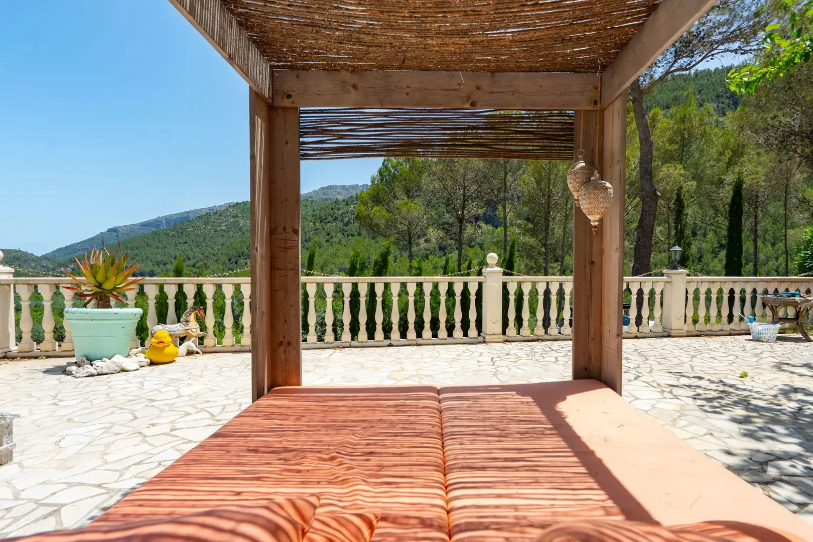 Terraza de Casa o chalet en venta en Castell de Castells con Aire acondicionado, Calefacción y Jardín privado
