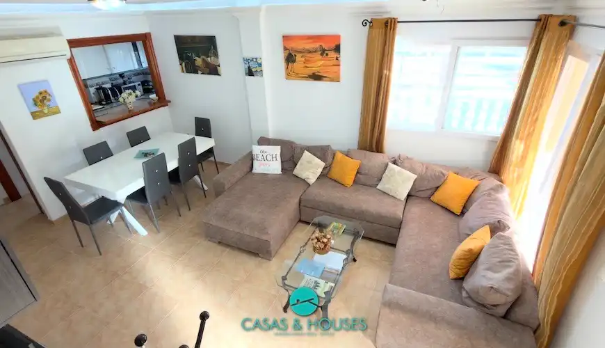 Living room of Detached homes for sale in La Manga del Mar Menor  with Air Conditioner, Heating and Private garden