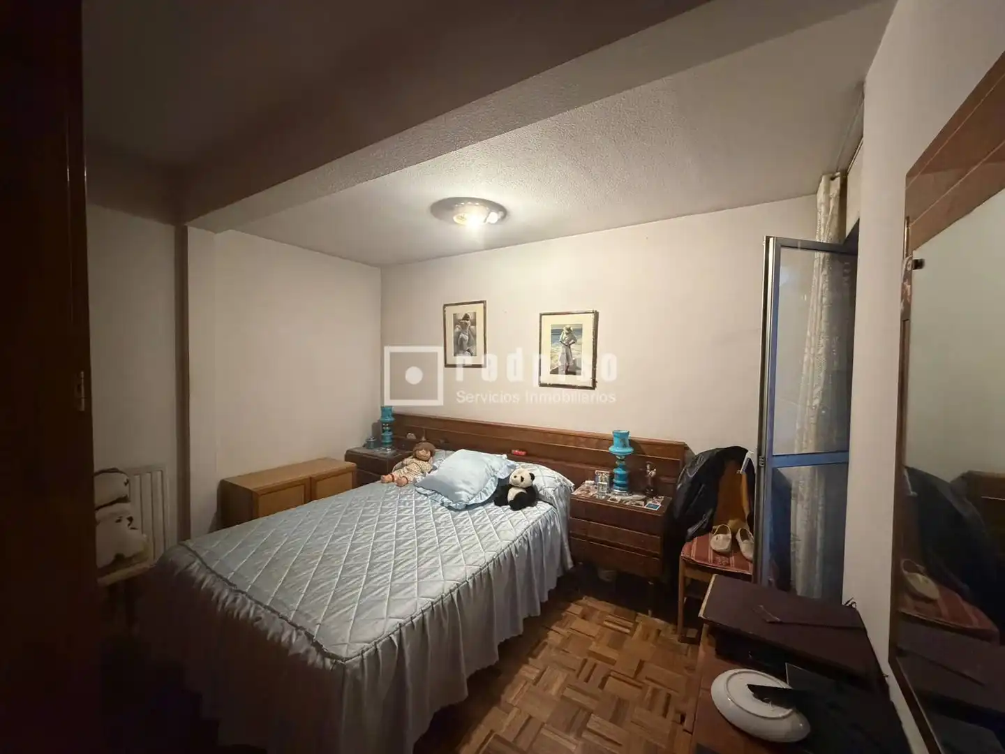Bedroom of Flat for sale in Madrid  with Heating, Private garden and Parquet flooring