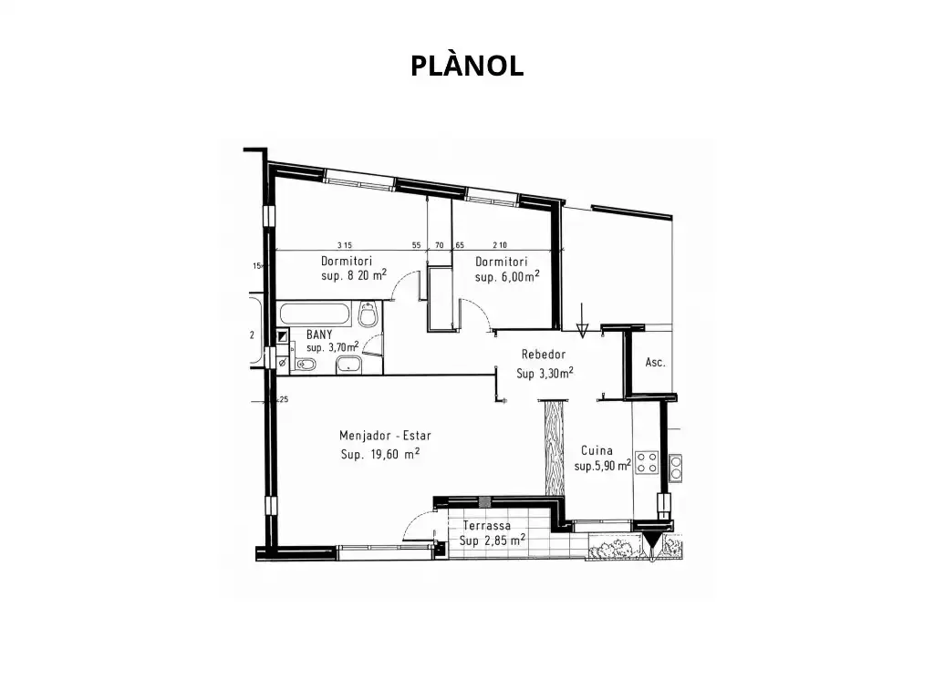 Piso en venta en Escaldes – Engordany con Calefacción y Terraza