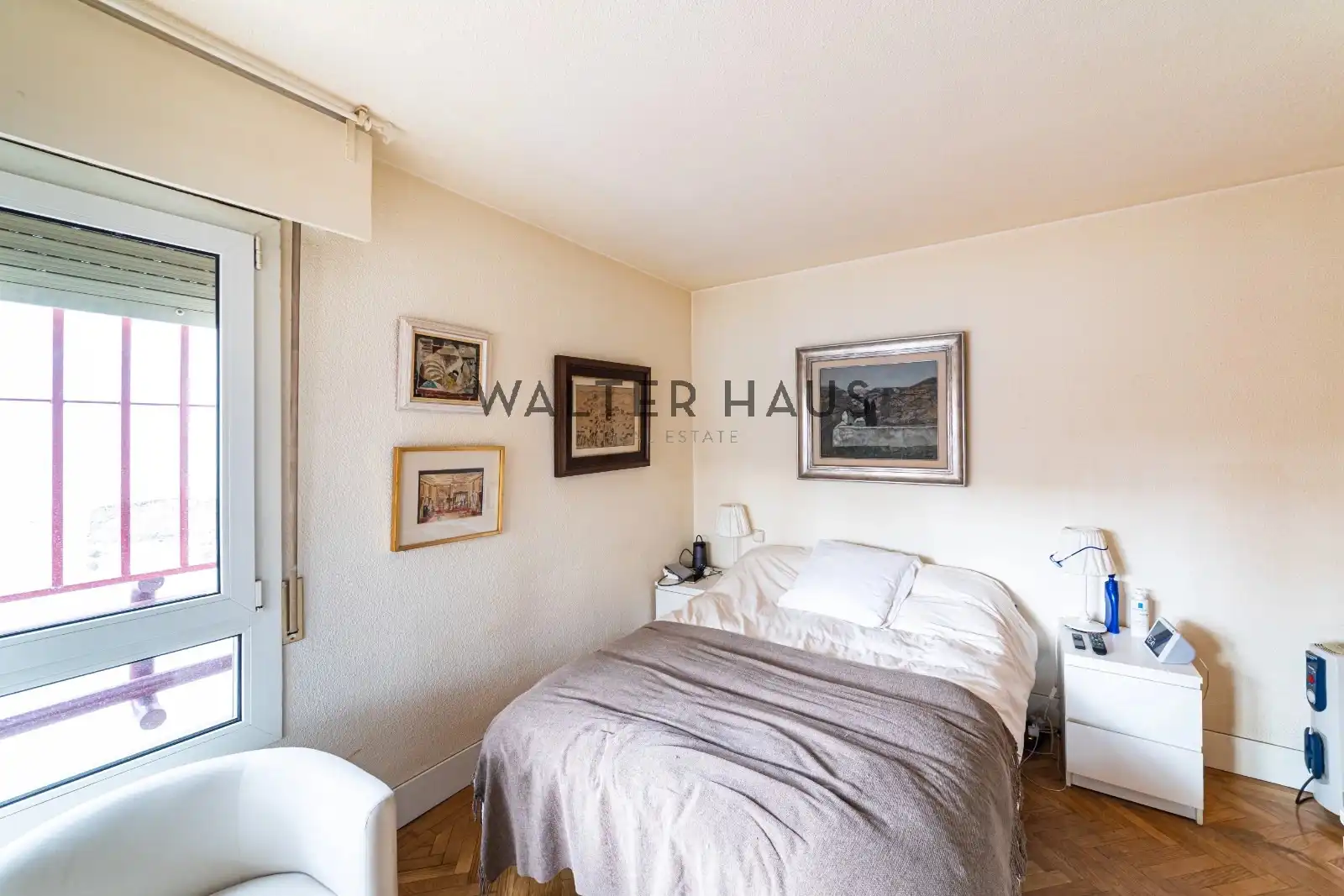 Bedroom of Flat for sale in Madrid  with Air Conditioner, Heating and Terrace