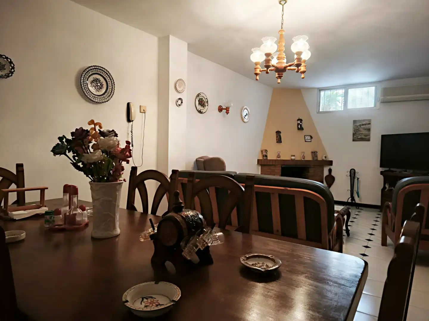 Comedor de Casa adosada en venta en Málaga con Aire acondicionado, Terraza y Amueblado