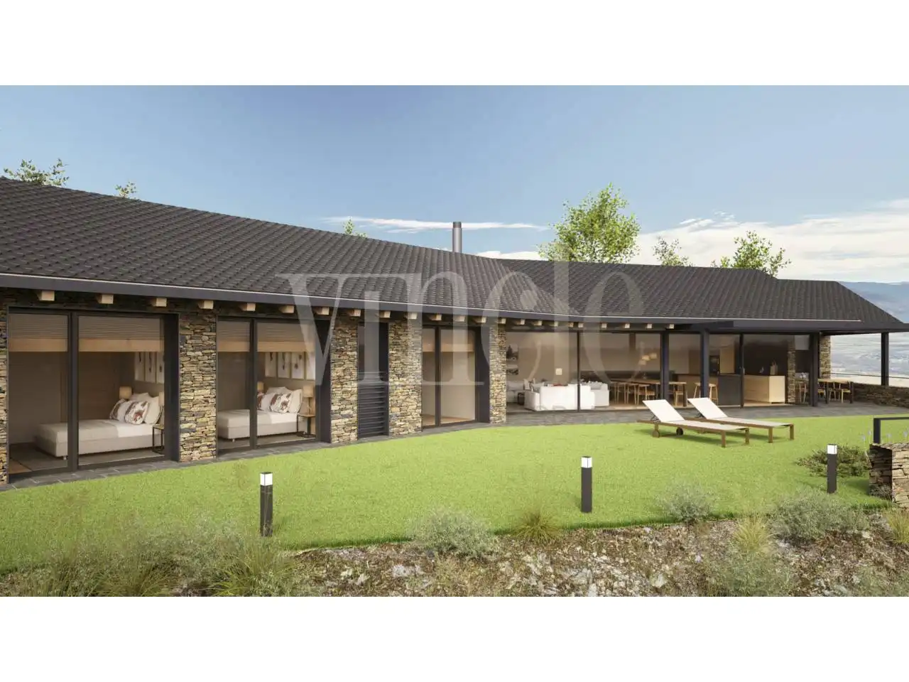 Haus oder Chalet zum Verkauf in Ger mit Heizung, Privatgarten und Parkett