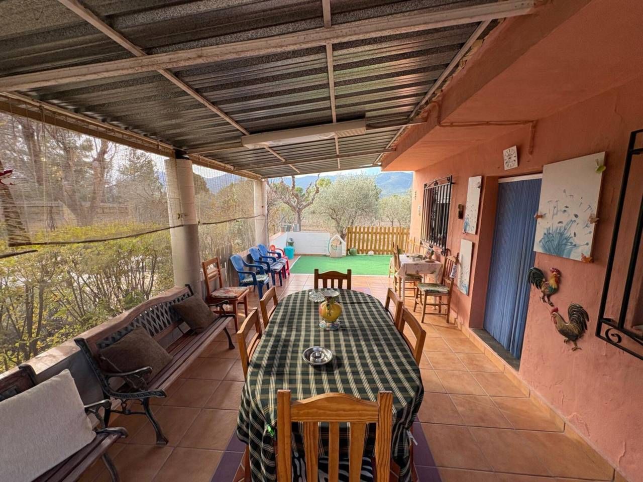 Terrassa de Finca rústica en venda en Tibi amb Jardí privat i Piscina