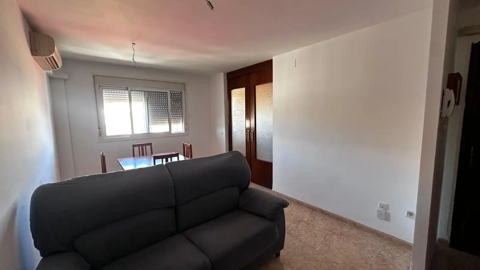 Living room of Flat for rent in Roquetes  with Heating, Terrace and Furnished