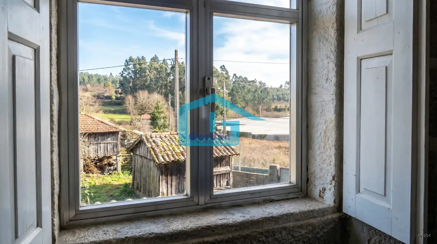 Vista exterior de Finca rústica en venta en Meaño con Parquet, Terraza y Trastero