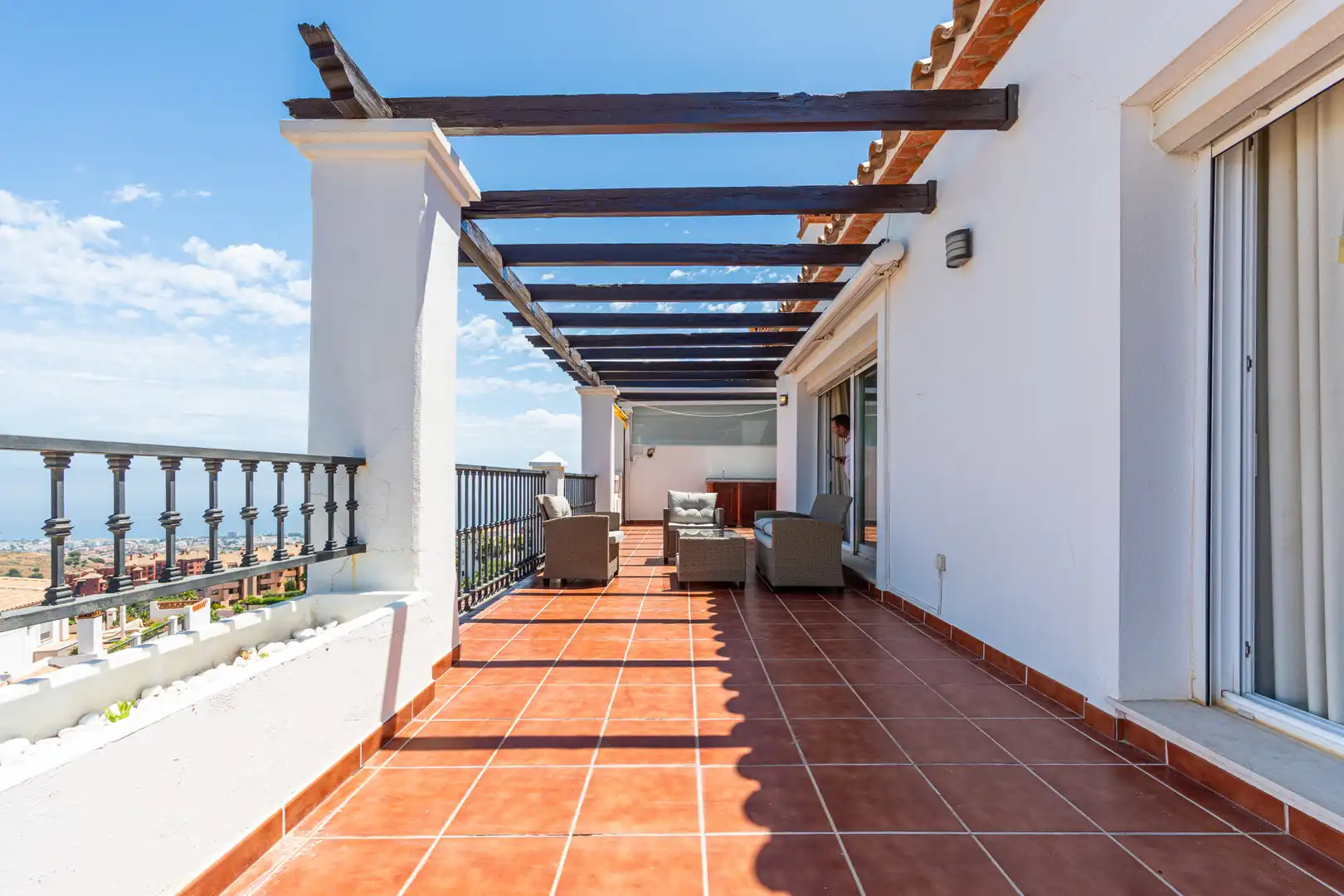 Terraza de Ático en venta en Mijas con Aire acondicionado, Terraza y Piscina
