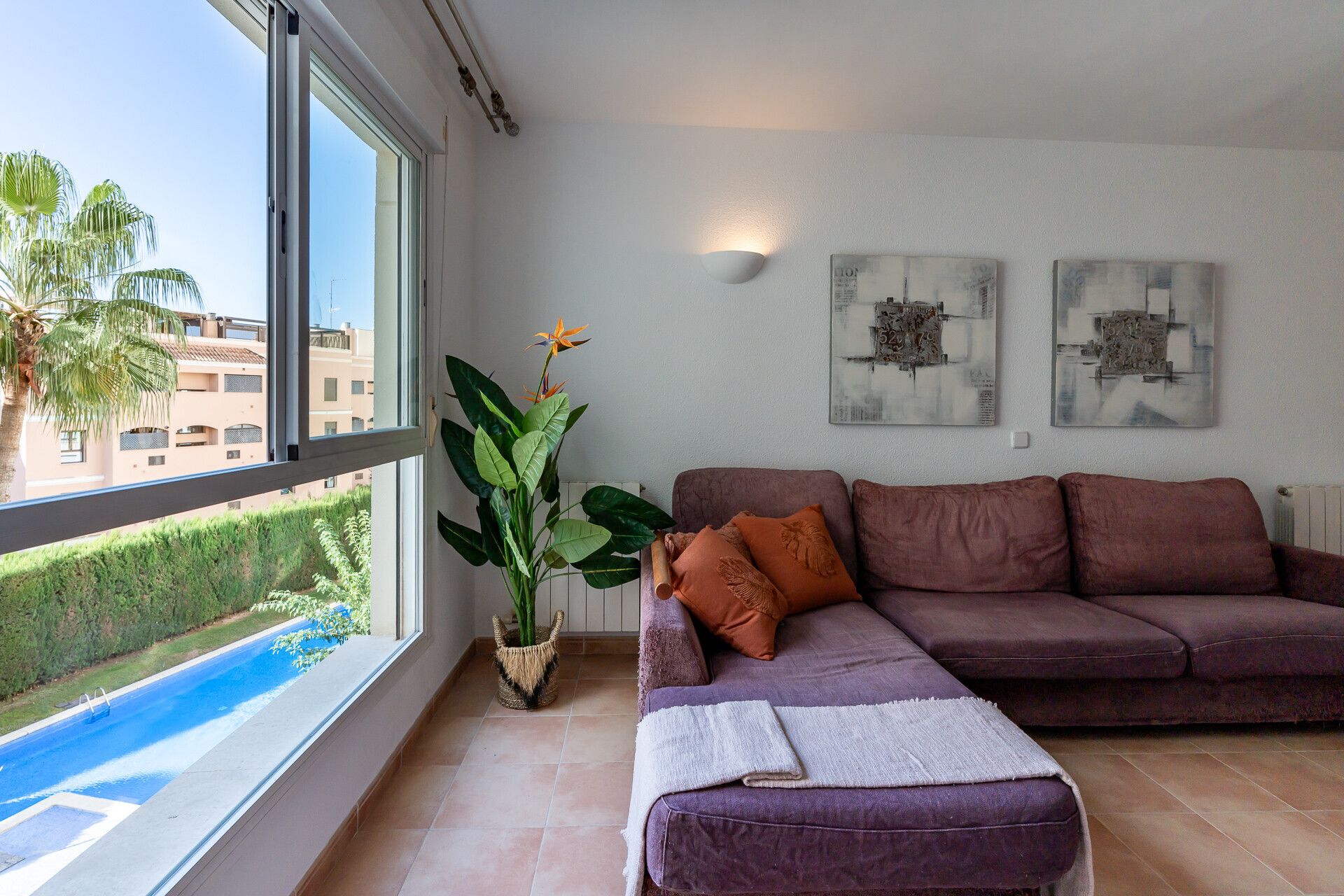 Sala d'estar de Apartament en venda en  Palma de Mallorca amb Aire condicionat, Calefacció i Terrassa