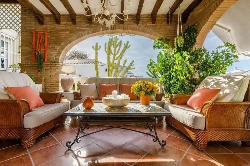 Terraza de Casa o chalet de alquiler en Vélez-Málaga con Aire acondicionado, Calefacción y Jardín privado