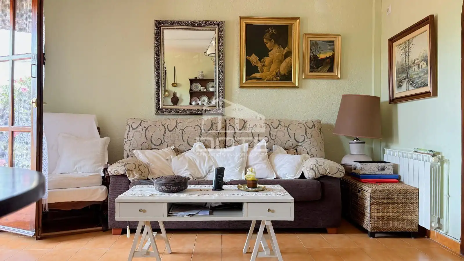 Sala de estar de Casa adosada en venta en Creixell con Aire acondicionado, Calefacción y Terraza