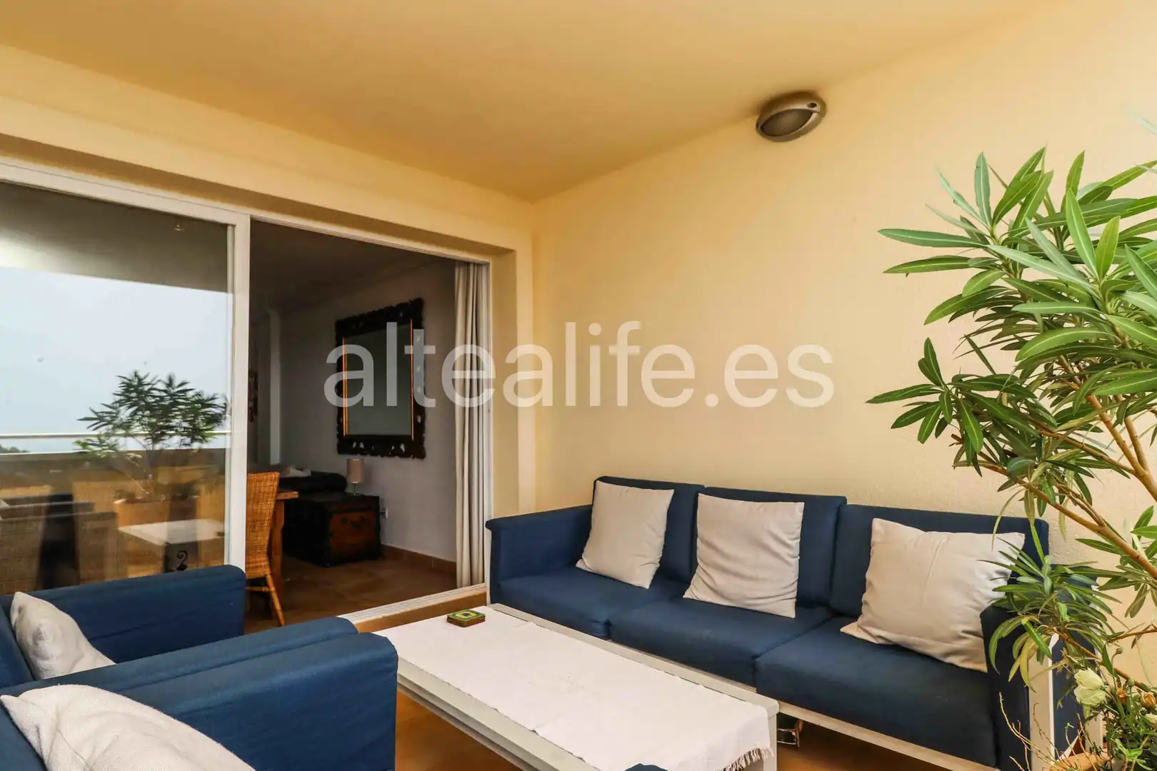 Sala de estar de Apartamento de alquiler en Altea con Terraza, Amueblado y Horno