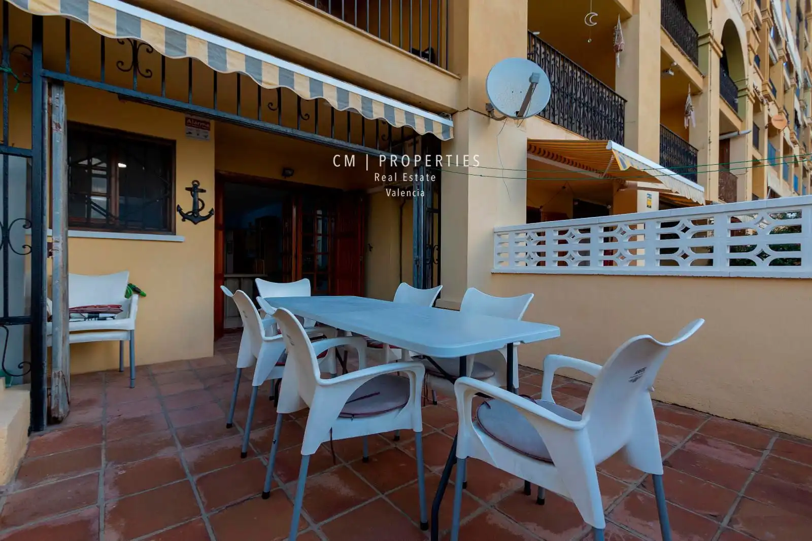 Terrace of Flat for rent in Alboraya  with Air Conditioner, Heating and Terrace