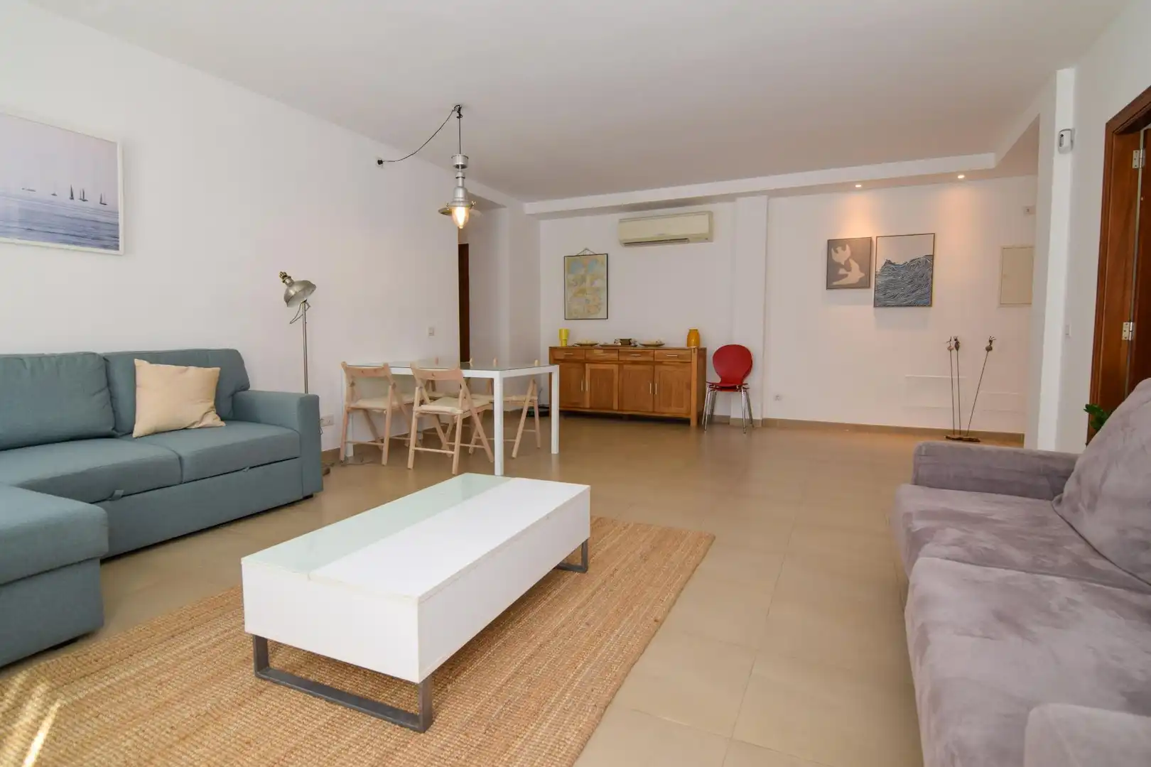 Living room of Flat for rent in Artà  with Air Conditioner, Storage room and Furnished