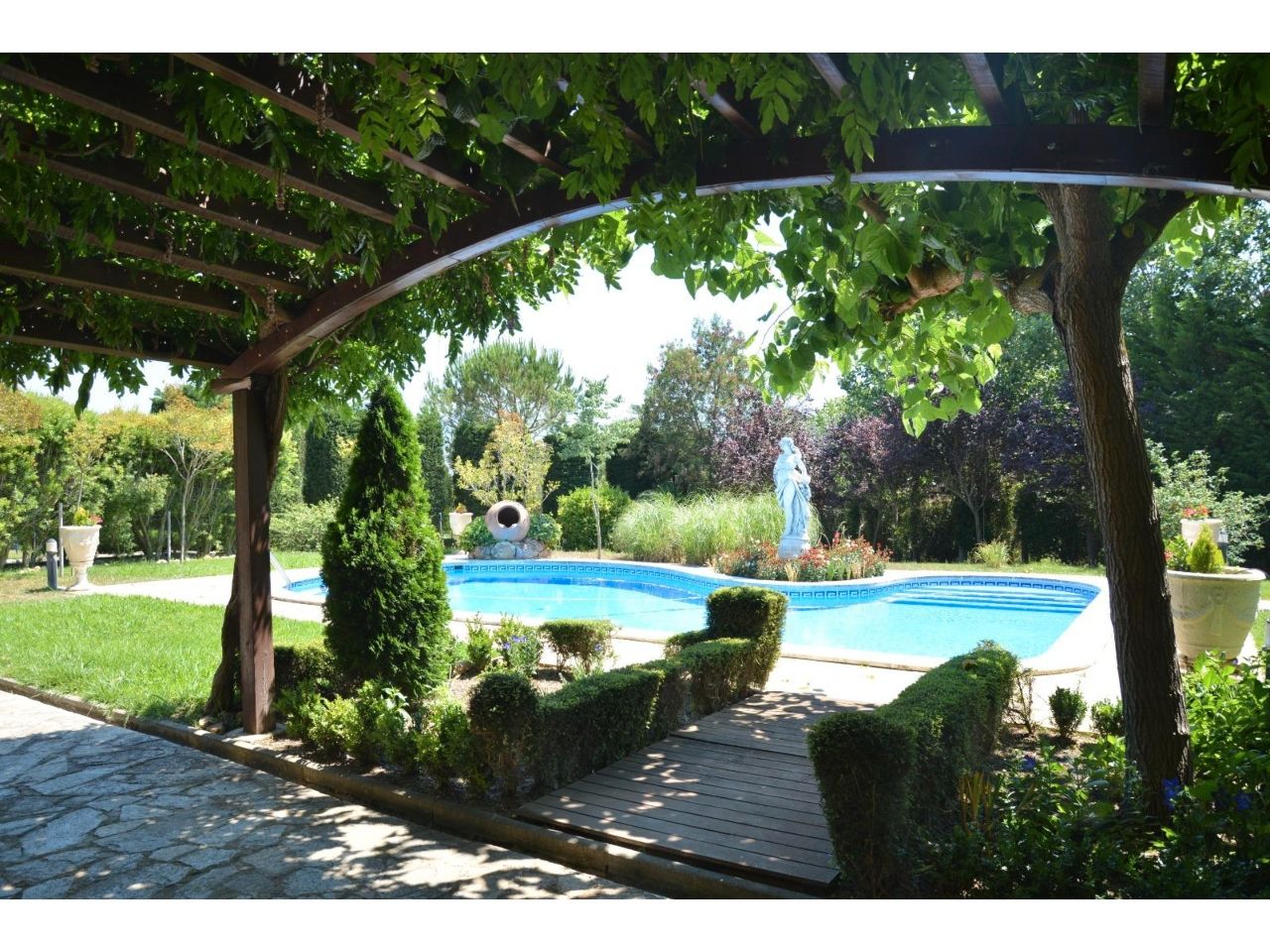 Piscina de Finca rústica en venda en Santa Cristina d'Aro amb Jardí privat, Terrassa i Piscina